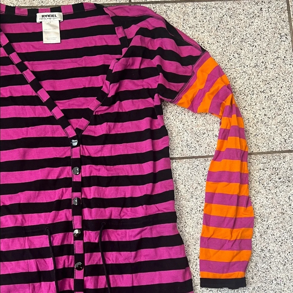 Sonia Rykiel Pink and Orange Striped Dress - Picture 5 of 6